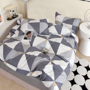 Спално бельо "Сива Хармония" - 100 % ПАМУК за единично/приста