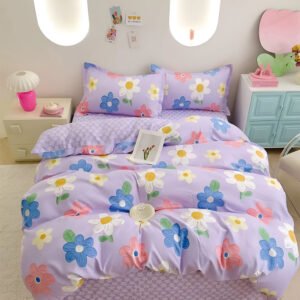 Спално бельо "Цветчета" - 100 % ПАМУК за единично/приста