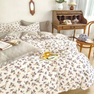 Спално бельо “Нежни цветя” - 100 % ПАМУК за единично/приста