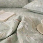 Спално бельо "Сън в зелено" за спалня от 6 части С ЛАСТИК - ПАМУК - Image 3