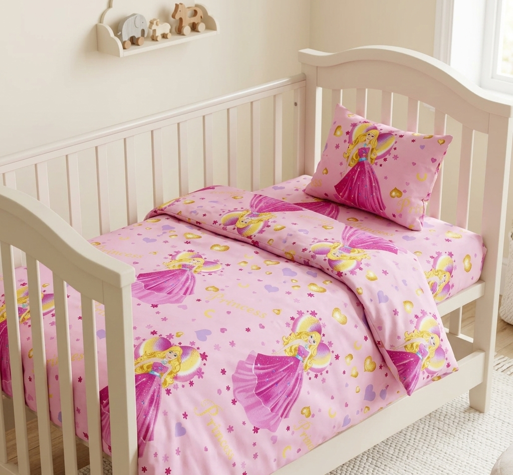 кошара5 Бебешко спално бельо от 3 части – 100% памук Ранфорс - Image 1