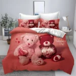 Спално бельо "Мече Любов" за единично/приста - ПАМУК